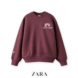 ZARA Kids | Burgundy | ARTY SWEATSHIRT